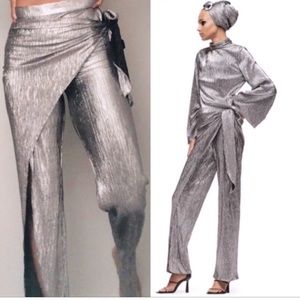 Zara metallic pants